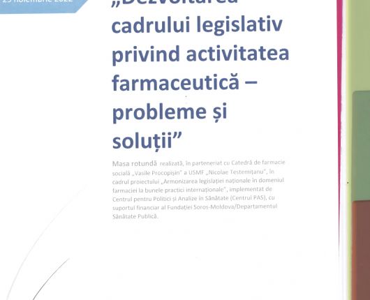 Proiect de lege activitatea farmaciei